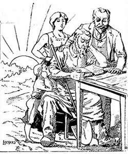 Коммунизм мысли. Фрагмент обложки французского издания книги Кропоткина 'Коммунизм и анархия' 1903 г